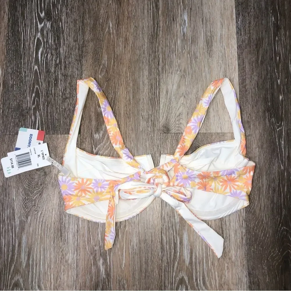 L*Space Bikini Swimsuit Camellia Top Joy Bottom Bitsy in Oopsie Daisy XL NWT